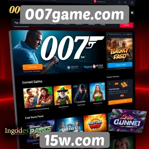 Análise da interface do jogo no 007game.com