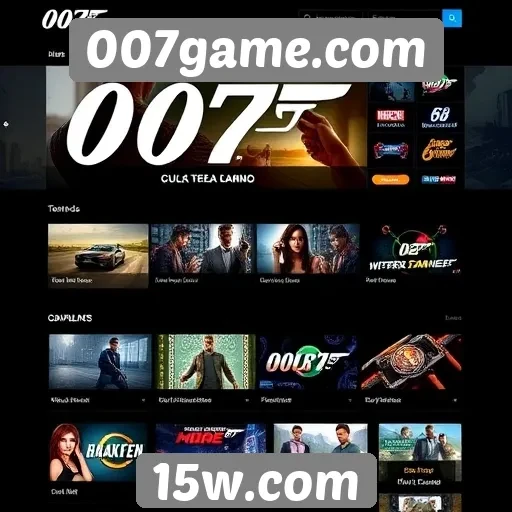 Navegação intuitiva no site 007game.com