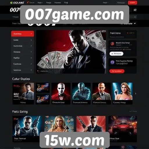 Análise da interface do usuário em 007game.com